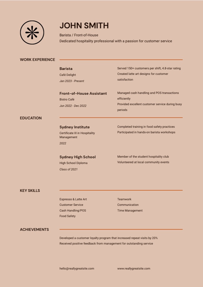 Barista / FOH